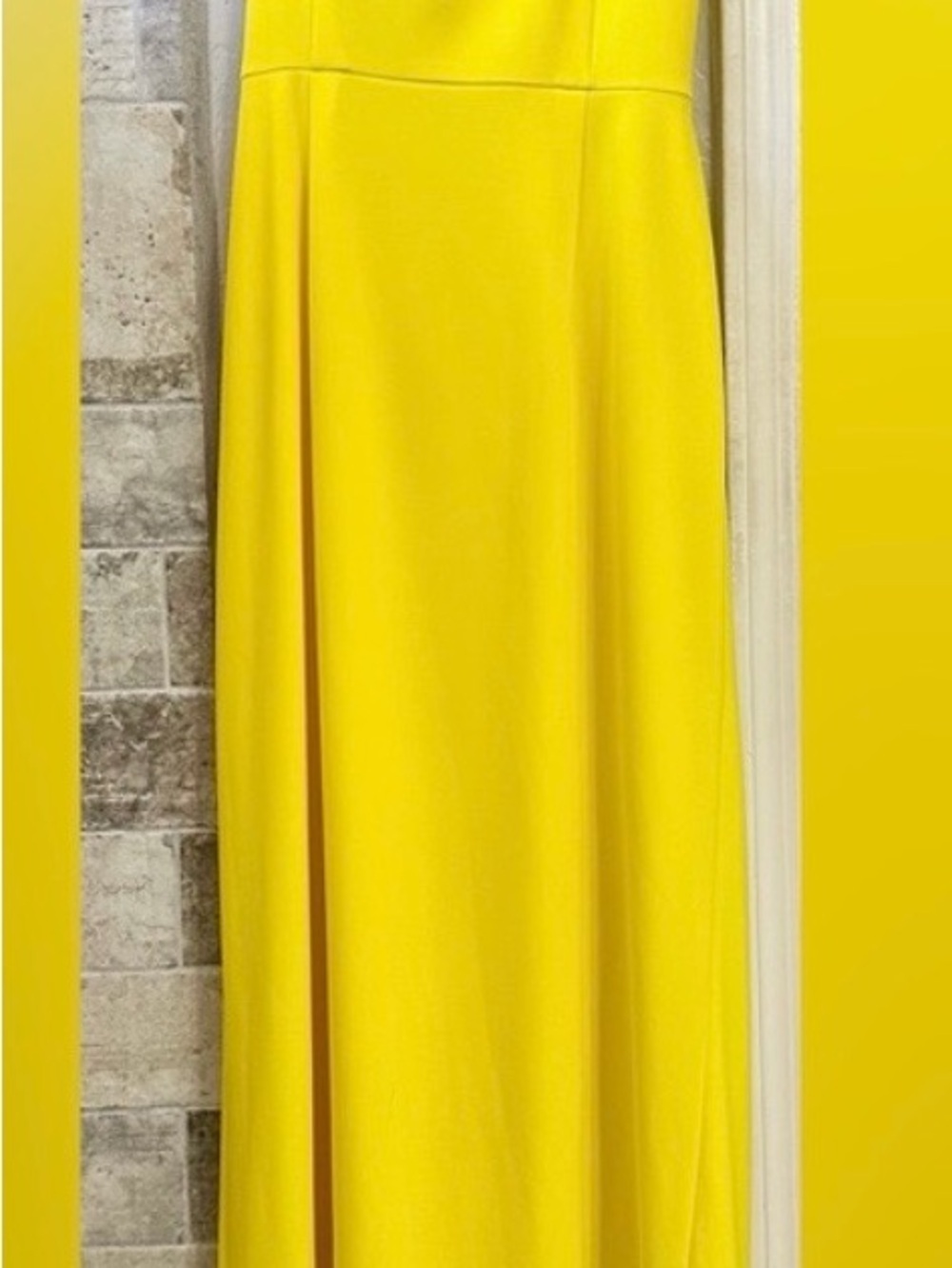 Calvin Klein Bright Yellow Wrap Maxi Dress - Picture 4 of 7